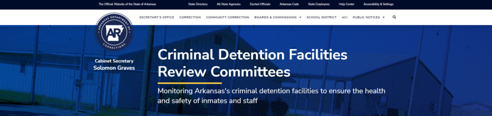 Criminal Detention Facilities Review Committee Image from Their Website
