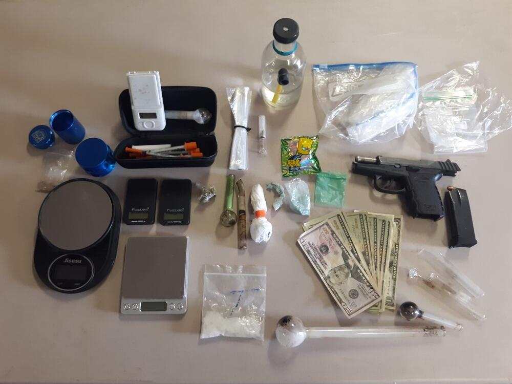 Photo of Items Found at Drug Bust