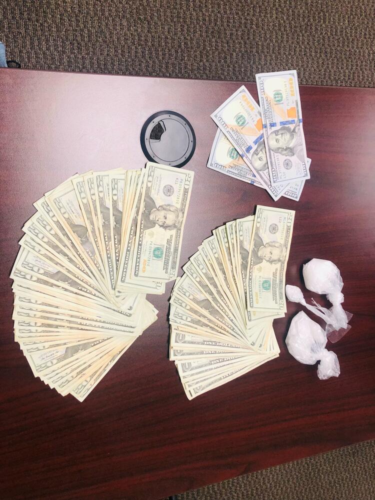 Photo of Alleged Meth and Money Seized